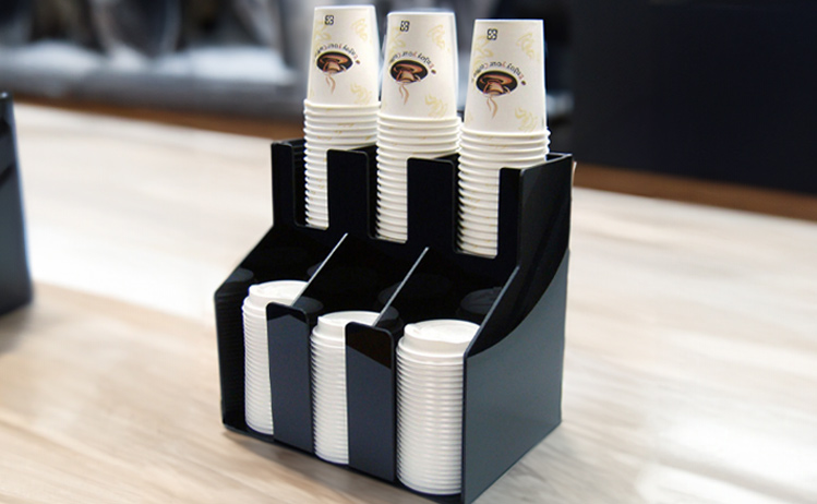 Cup Dispensers and Lid Organizers