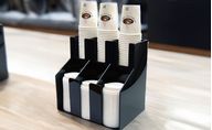 Cup Dispensers and Lid Organizers