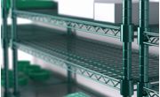 LJ Mfg Green Epoxy Wire Shelving