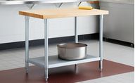 Wood Top Worktables