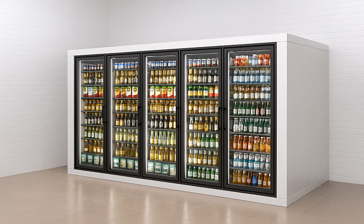 Walk-In Coolers with Glass Doors
