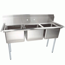 3 Compartment Sinks