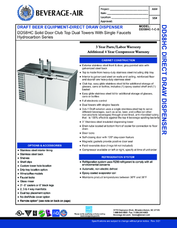 Spec Sheet