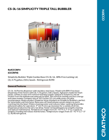 Spec Sheet