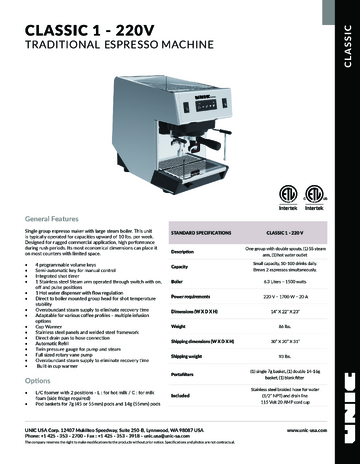 Spec Sheet