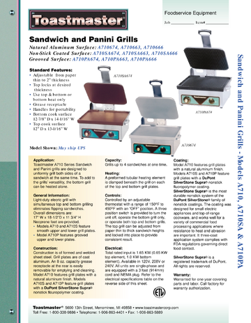 Spec Sheet