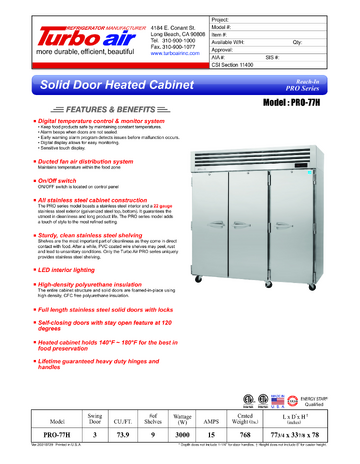 Spec Sheet