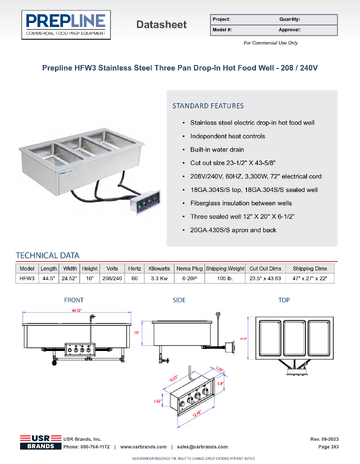 Spec Sheet