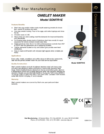 Spec Sheet