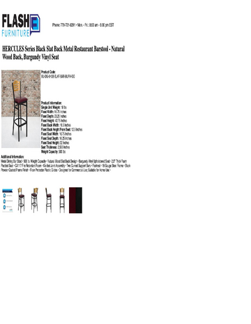 Spec Sheet