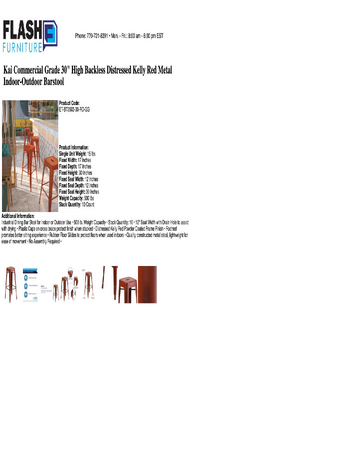 Spec Sheet