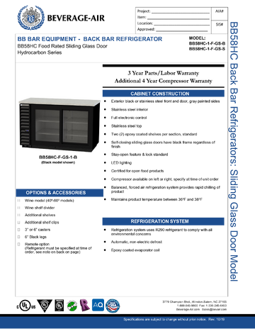 Spec Sheet