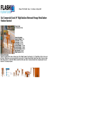 Spec Sheet