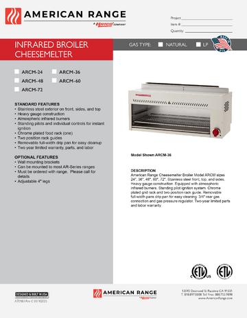 Spec Sheet
