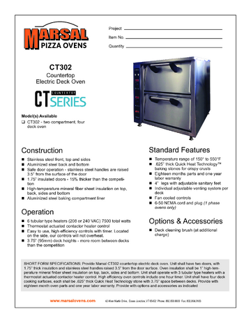 Spec Sheet