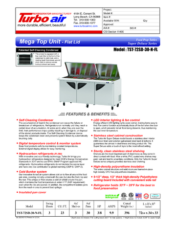 Spec Sheet