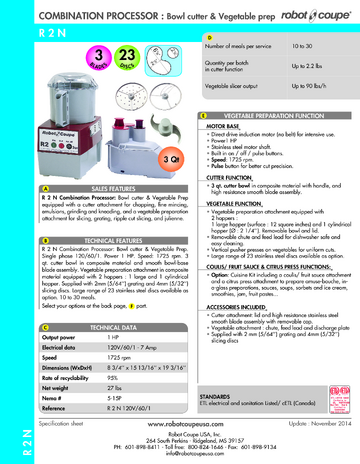 Spec Sheet