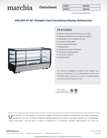 Spec Sheet
