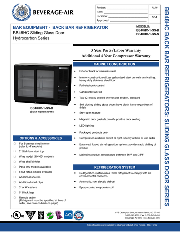 Spec Sheet
