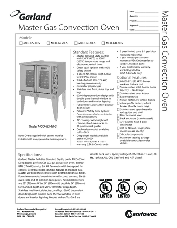 Spec Sheet