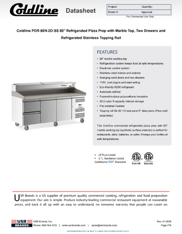 Spec Sheet