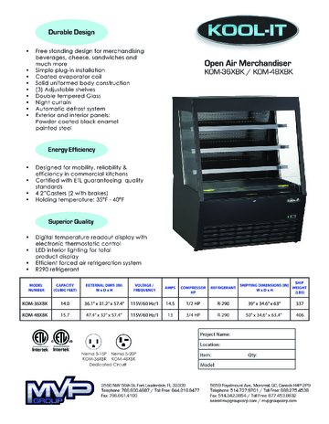 Spec Sheet
