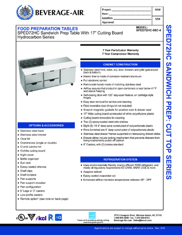 Spec Sheet