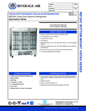 Spec Sheet
