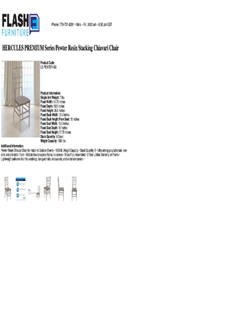 Spec Sheet