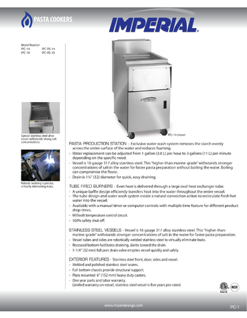 Spec Sheet