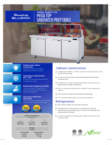 Spec Sheet