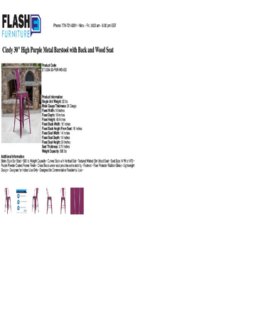 Spec Sheet