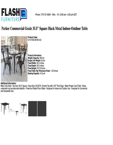 Spec Sheet