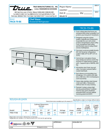 Spec Sheet