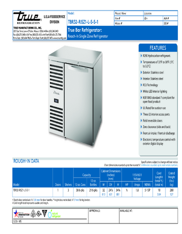 Spec Sheet