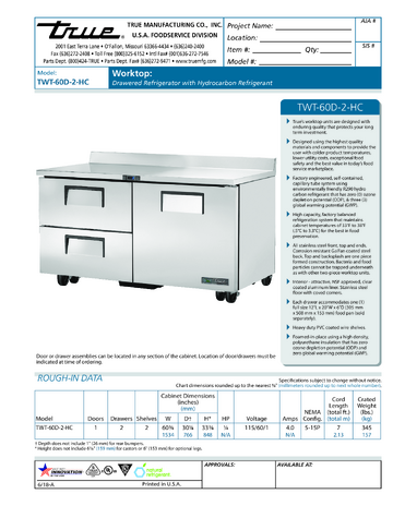 Spec Sheet