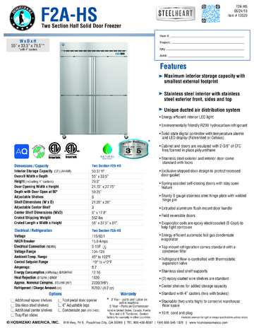 Spec Sheet