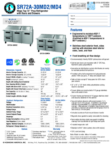 Spec Sheet
