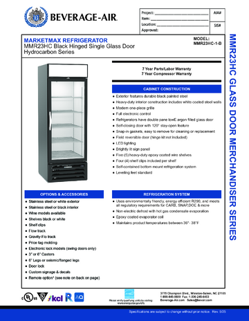 Spec Sheet