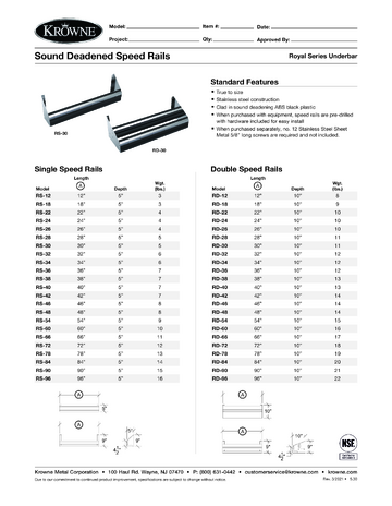 Spec Sheet