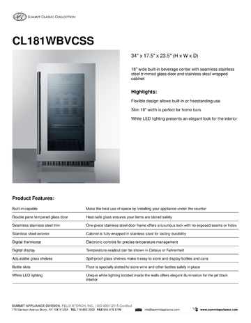 Spec Sheet
