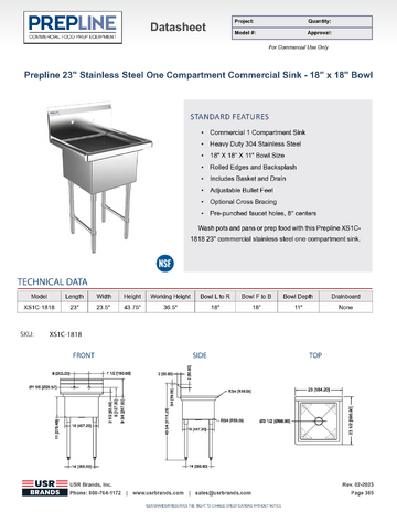 Spec Sheet
