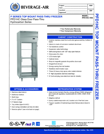 Spec Sheet