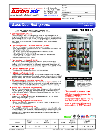 Spec Sheet