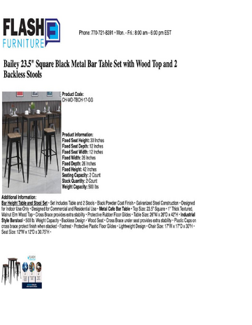 Spec Sheet