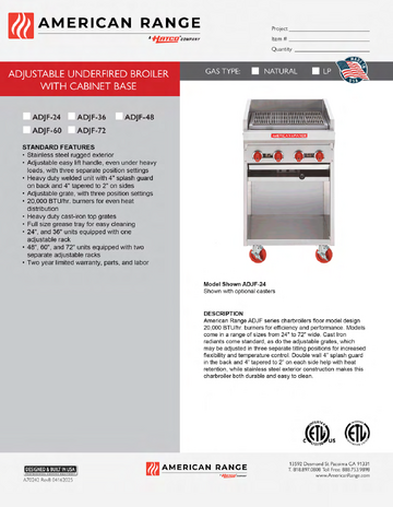 Spec Sheet