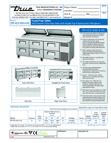 Spec Sheet