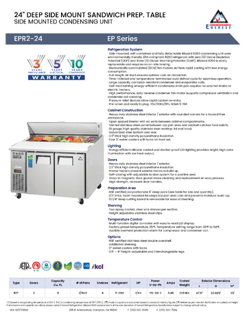 Spec Sheet