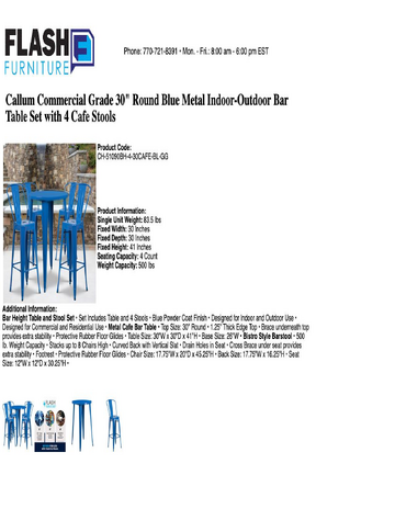 Spec Sheet