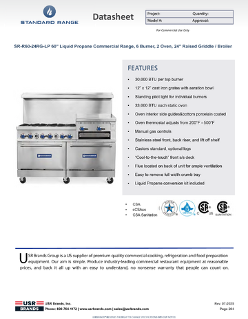 Spec Sheet